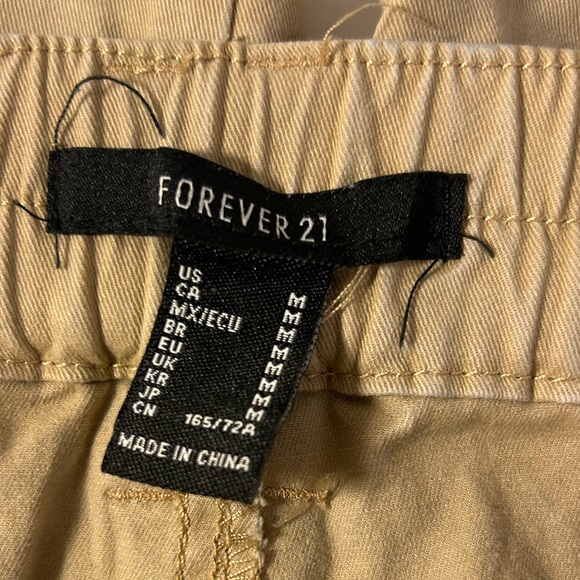 Forever 21, Khaki Wide Leg Pants, Stretchy - Picture 2 of 6